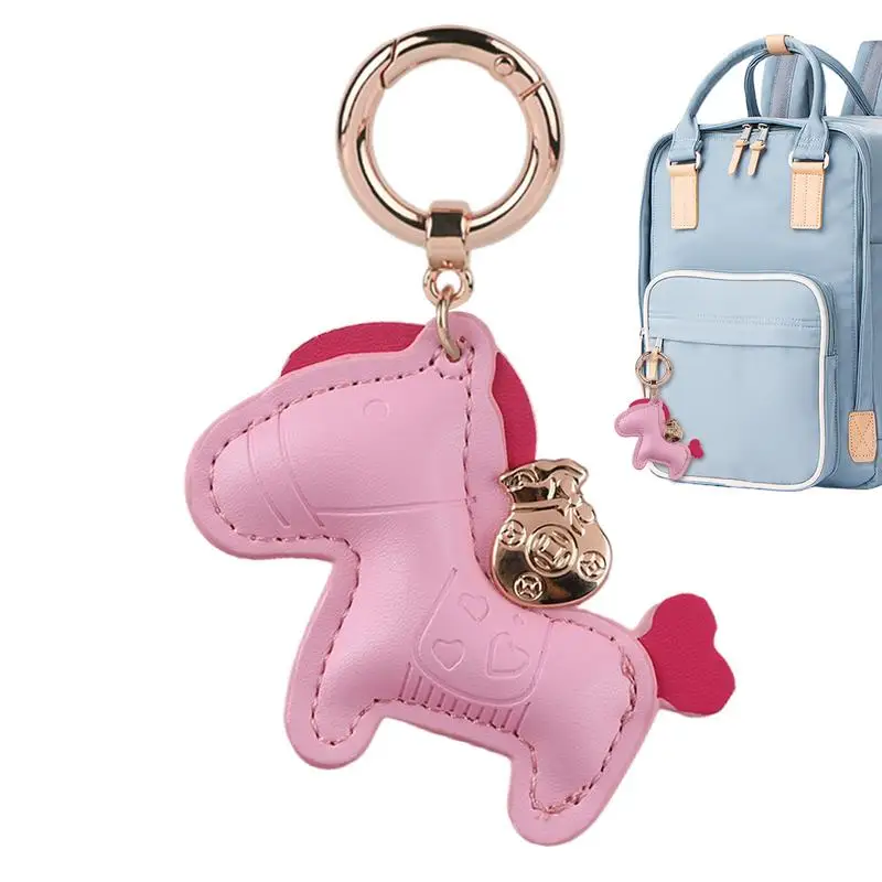 

Cute Horse Keychains Small Cartoon Animal Pendant Cute Fashion Bag Accessory Multipurpose Key Chain For School Bag Cell Phone