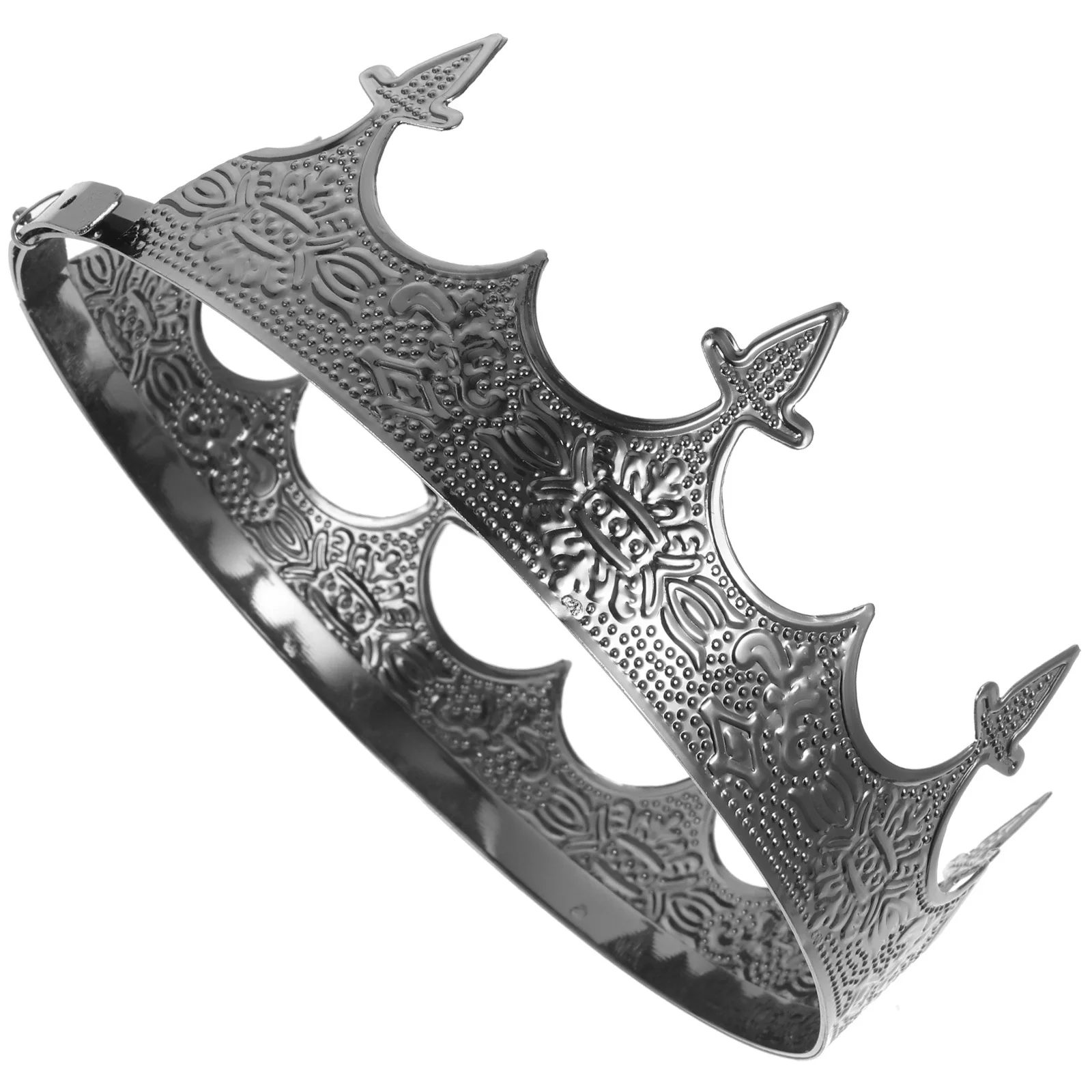 

1 Piece Male Crown Eye Catching Design Add Charm to Appearance Prom Accessories for Men Cosplay Crown Stage Performance Head