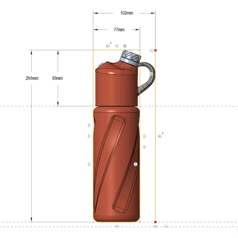 Innovative dual spray and drinking water bottle boiling water for outdoor sports and summer adventures