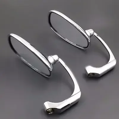 

M10 M8 Oval Side Rear view Mirror Motorcycle Street Naked Bike Cruiser Chopper CB For Cafe Racer