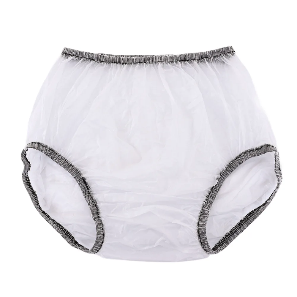 Waterproof Adult Incontinence Pants Reusable Diaper Cover Soft Plastic Leakproof Menstrual Underwear for Elderly
