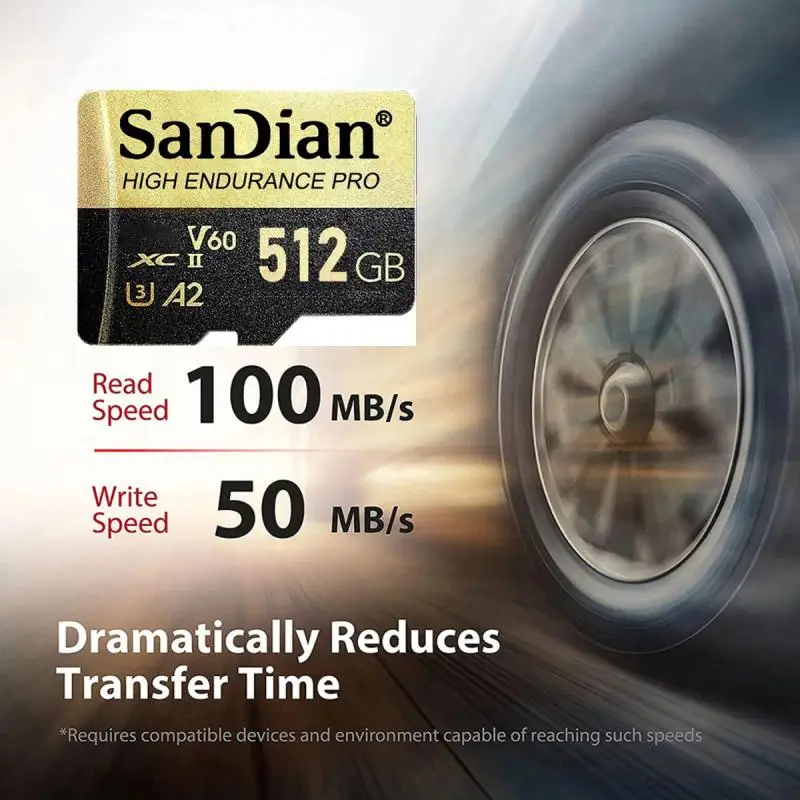 SanDian SD Card 128GB 256GB 512G Micro TF Card 1TB Memory Card High Speed TF Flash Card For Mobile Phone/Laptop/Desktop Original
