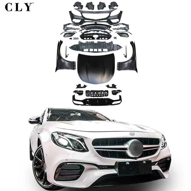 

Wide-Body Body Kits Grille Fenders Hoods Rear Diffuser Tips For 2016+ E-class W213 Upgrade E63s AMG 1:1 Car Bumpers