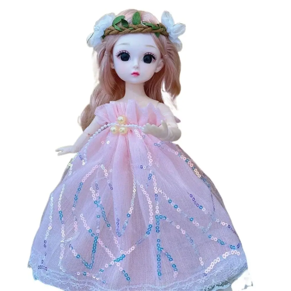 Muñecas de bebé de 30cm con ojos grandes a la moda, articulaciones extraíbles con ropa, muñeca de princesa para niña, vestido articulado, muñeca BJD para niñas