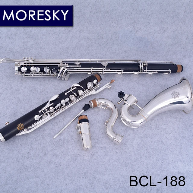 MORESKY Bass Clarinet Professional Clarinet Low-C/LOWE Bb/Sib