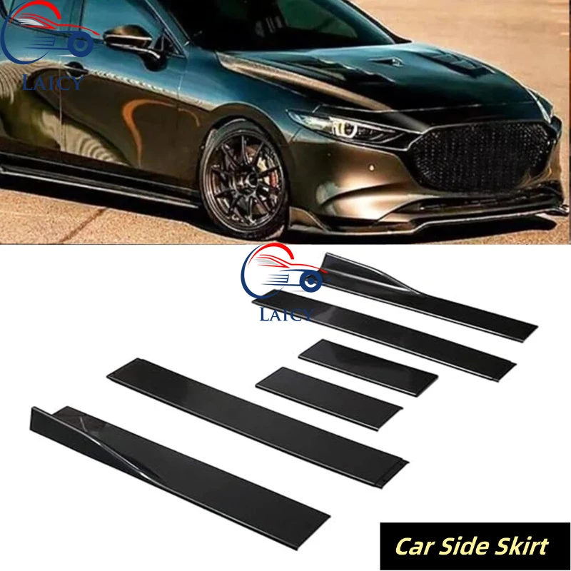 

LAICY для M-azda 2, 3, 6,6 дюйма, боковая юбка, сплиттер, спойлер, рокерная панель, удлинители, комплект кузова, автомобильные бамперы, черные