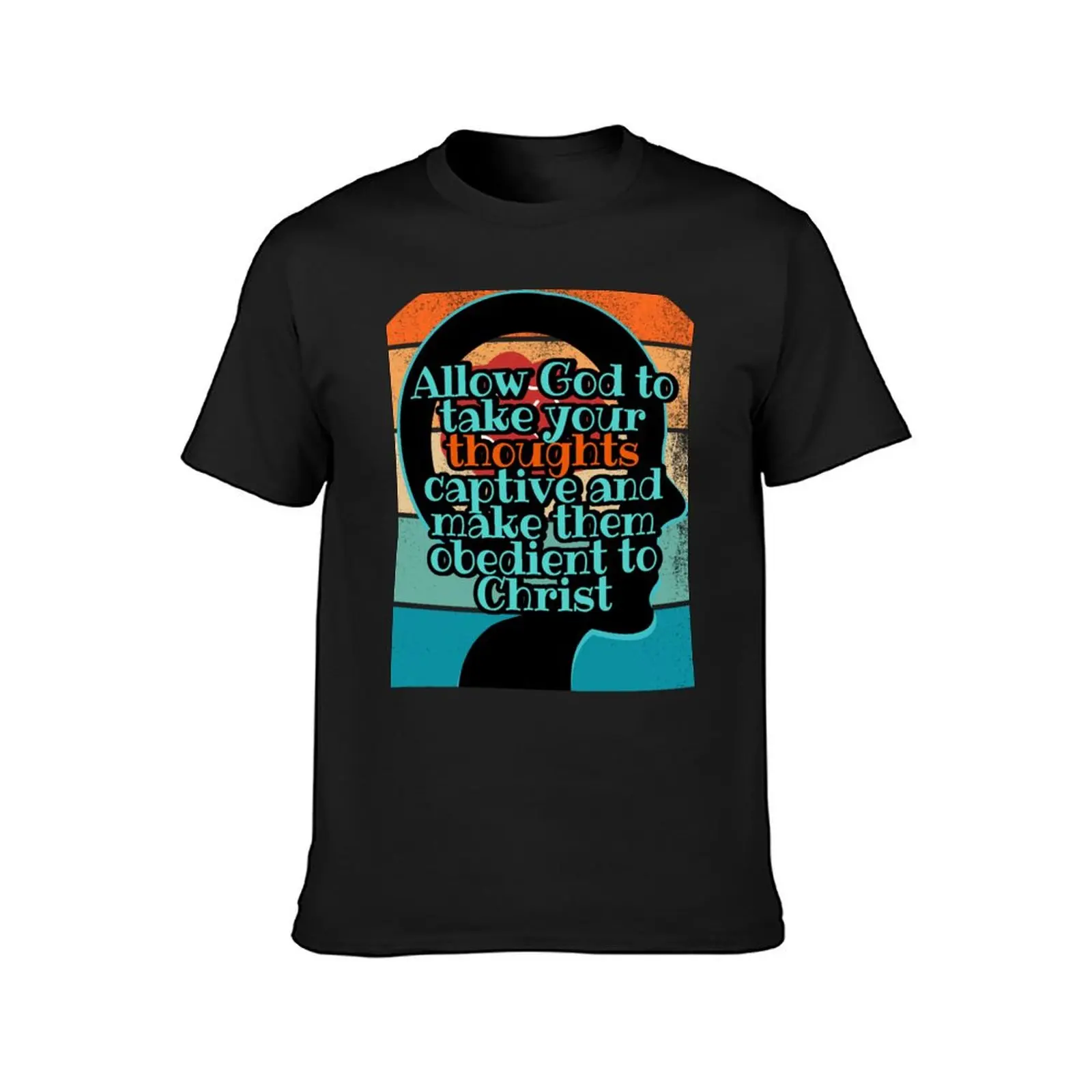 Allow God to take your thoughts captive T-Shirts by Belle Treasure Chest T-Shirt summer tops Aesthetic clothing mens clothing