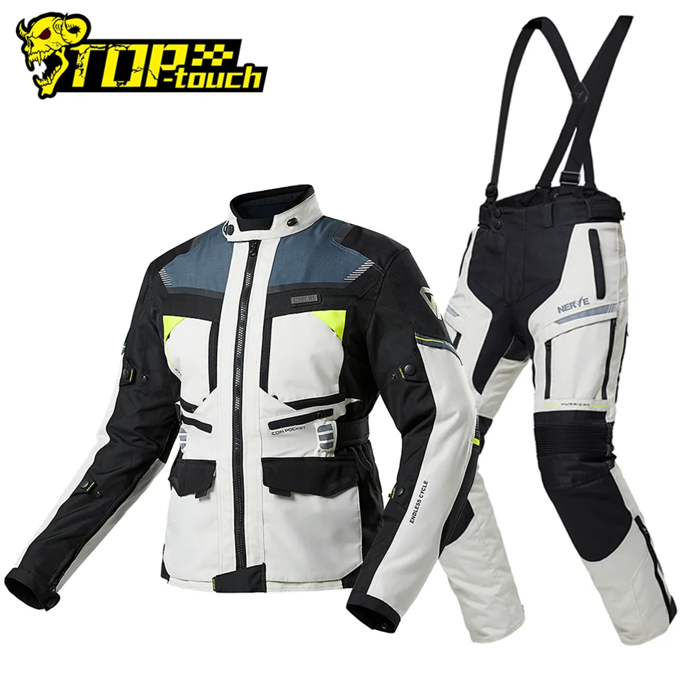 

Motorcycle Jacket Windproof Four Seasons Motocross Jacket Anti-fall Protective Motorcycle Rally Suit Racing Jacket Waterproof