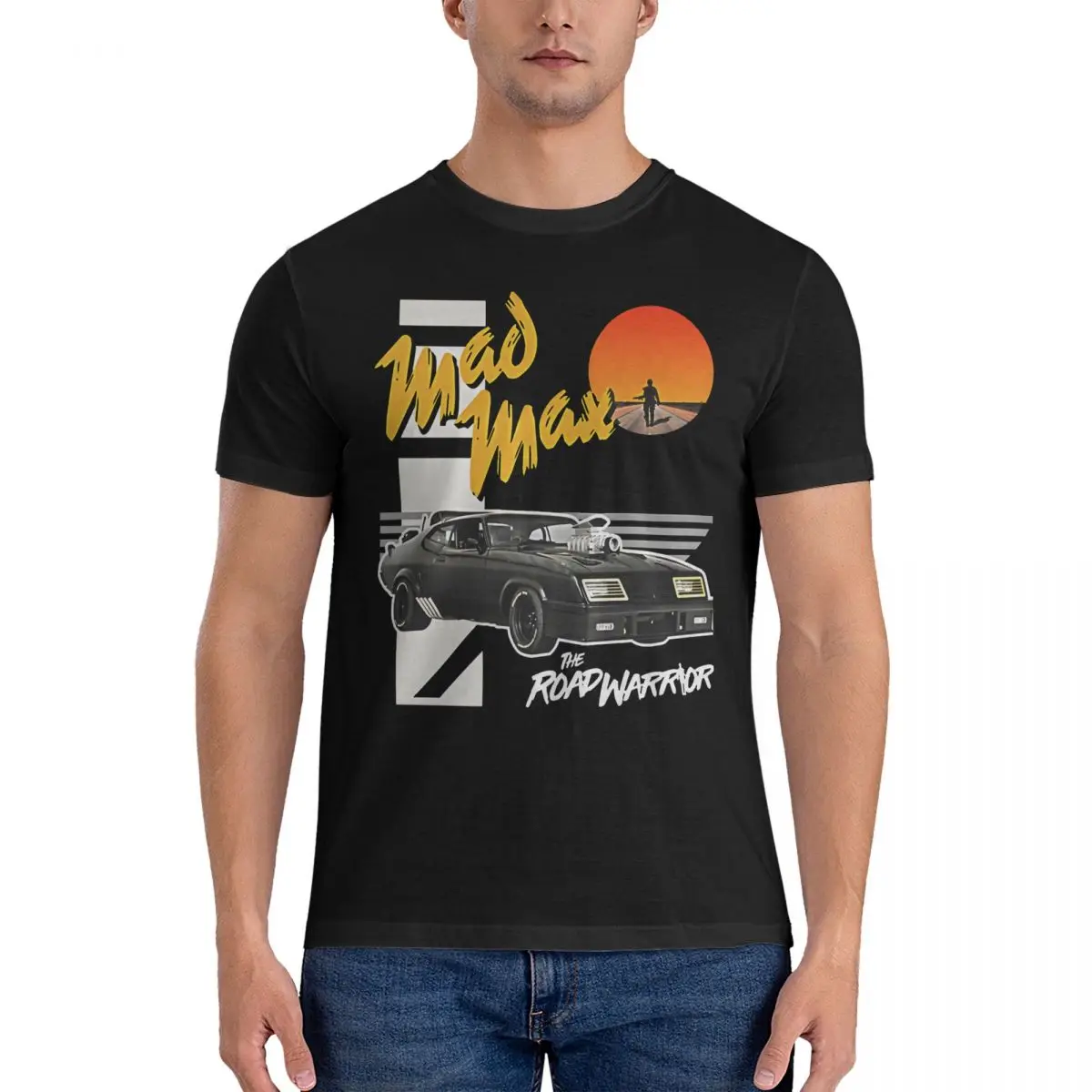 Men's The Road Warrior V8 Interceptor T Shirts M-Mad Maxs 100% Cotton Tops Leisure Short Sleeve Tee Shirt Graphic T-Shirt