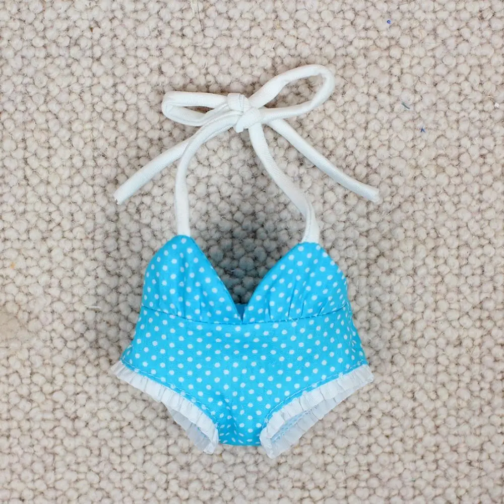 Strap Pants Cotton Doll Bikini Suit Cute Overall 20cm Doll Swimming Outfit Mini Lovely Cotton Doll Swimwear