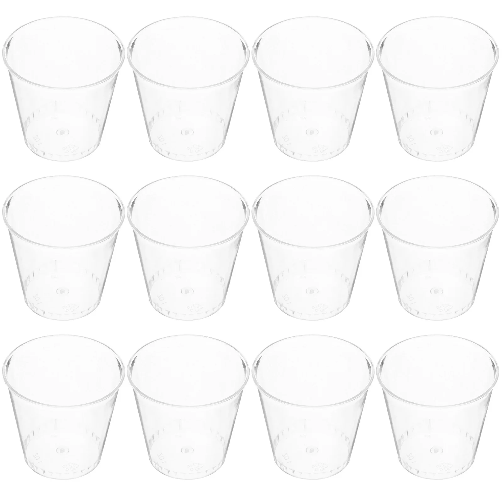 

100 pcs Plastic Shot Cups 30Ml Clear Disposable Small Cups For Halloween Wedding Party Use Ice Cream Juice