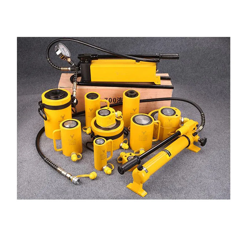 Split type hydraulic jack multi-section hollow hydraulic jack Manual vertical  CP-700 hydraulic pump