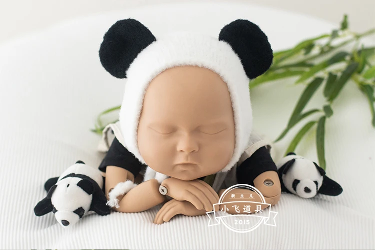 

Baby jumpsuit summer thin bamboo leaf panda baby clothes pure cotton sleeveless hoodie crawling clothes newborn bag fart 신생아