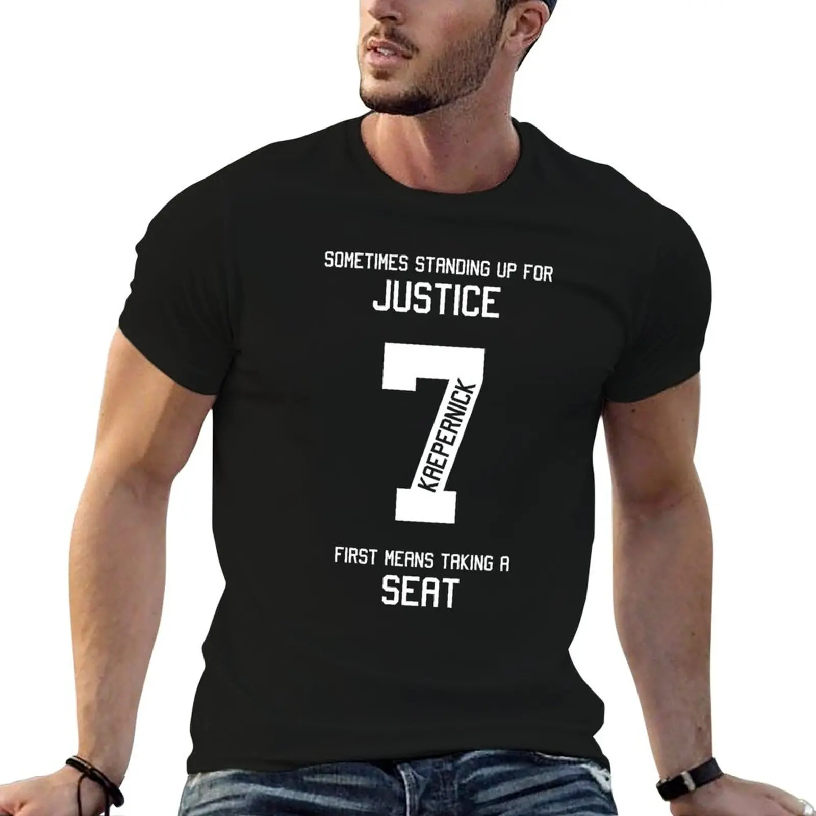 Taking a Seat for Justice T-Shirt Moisture Control Sports Tee