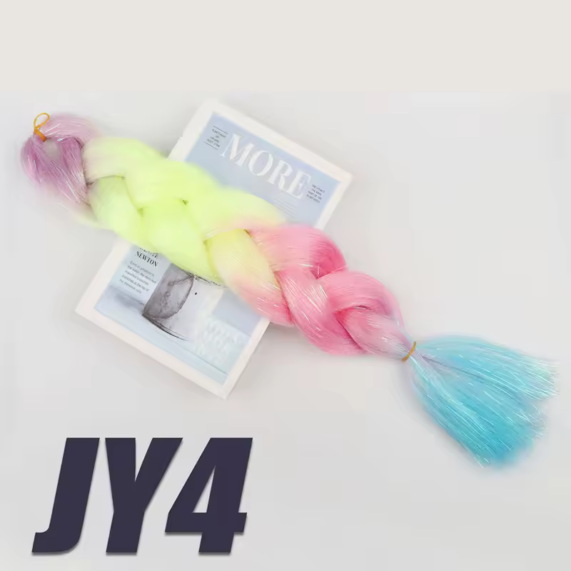 Synthetic Kanekalon Crochet Hair Braiding Hair Pre Stretched Curly Jumbo Braids Extensions Hair Accessories For Girls Braids - Image 69