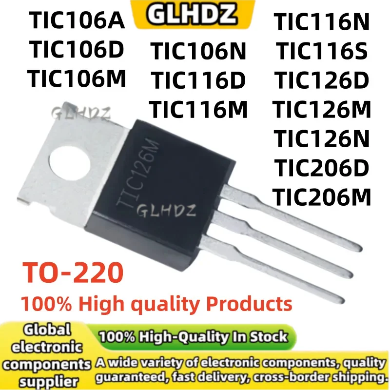 10PCS/LOT NEW TIC106A TIC106D TIC106M TIC106N TIC116D TIC116M TIC116N TIC116S TIC126D TIC126M TIC126N TIC206D TIC206M TO-220