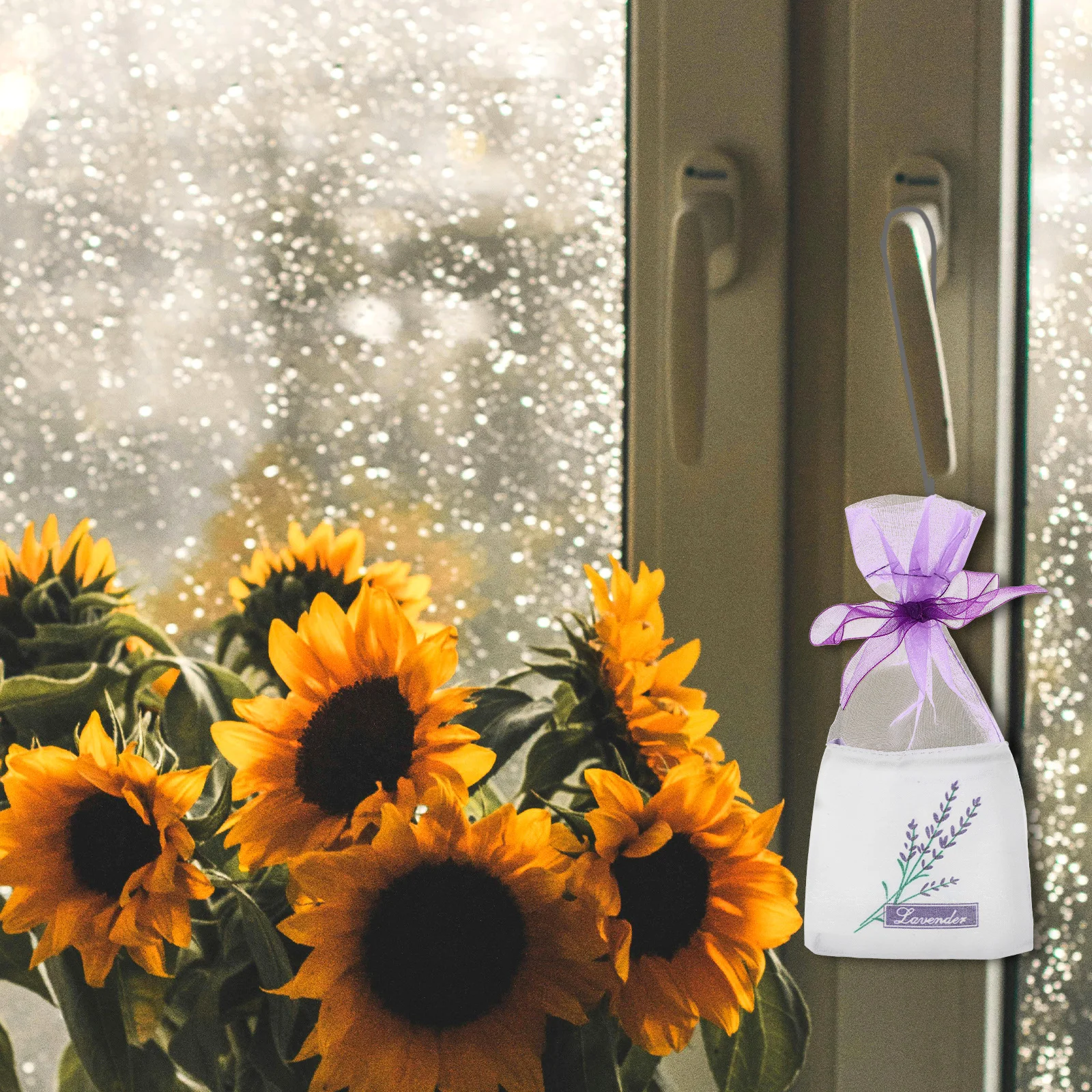 

60 Pcs Fragrance Lavender Sachet Bag Dried Flower Storage Trash Purple Cloth Empty