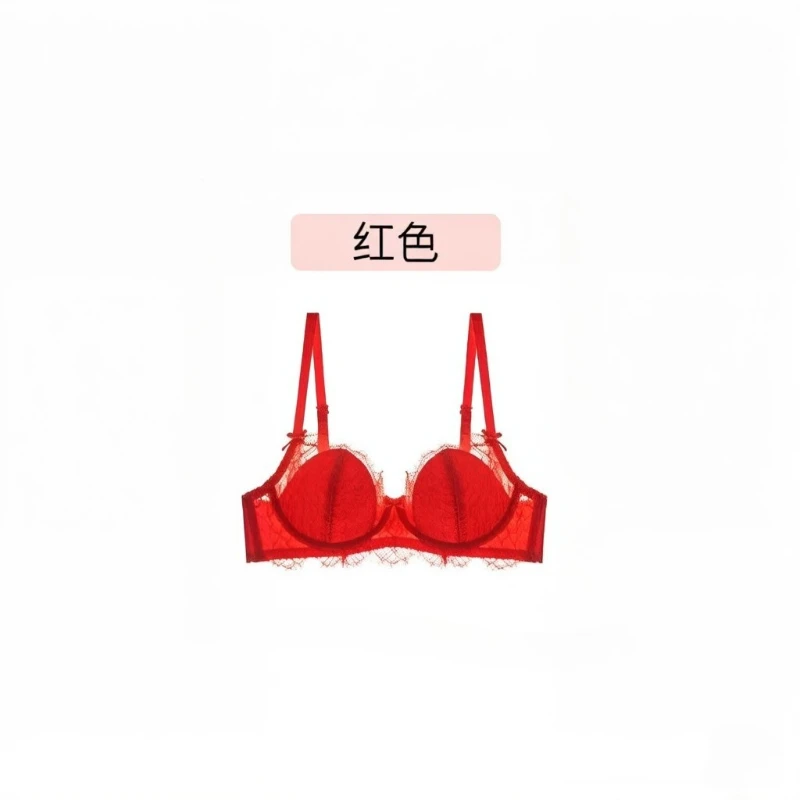Erotic Lace Rabbit Ear Bra Set with Slim Fit Anti-Sagging Design for Small to Large Breasts Underwear
