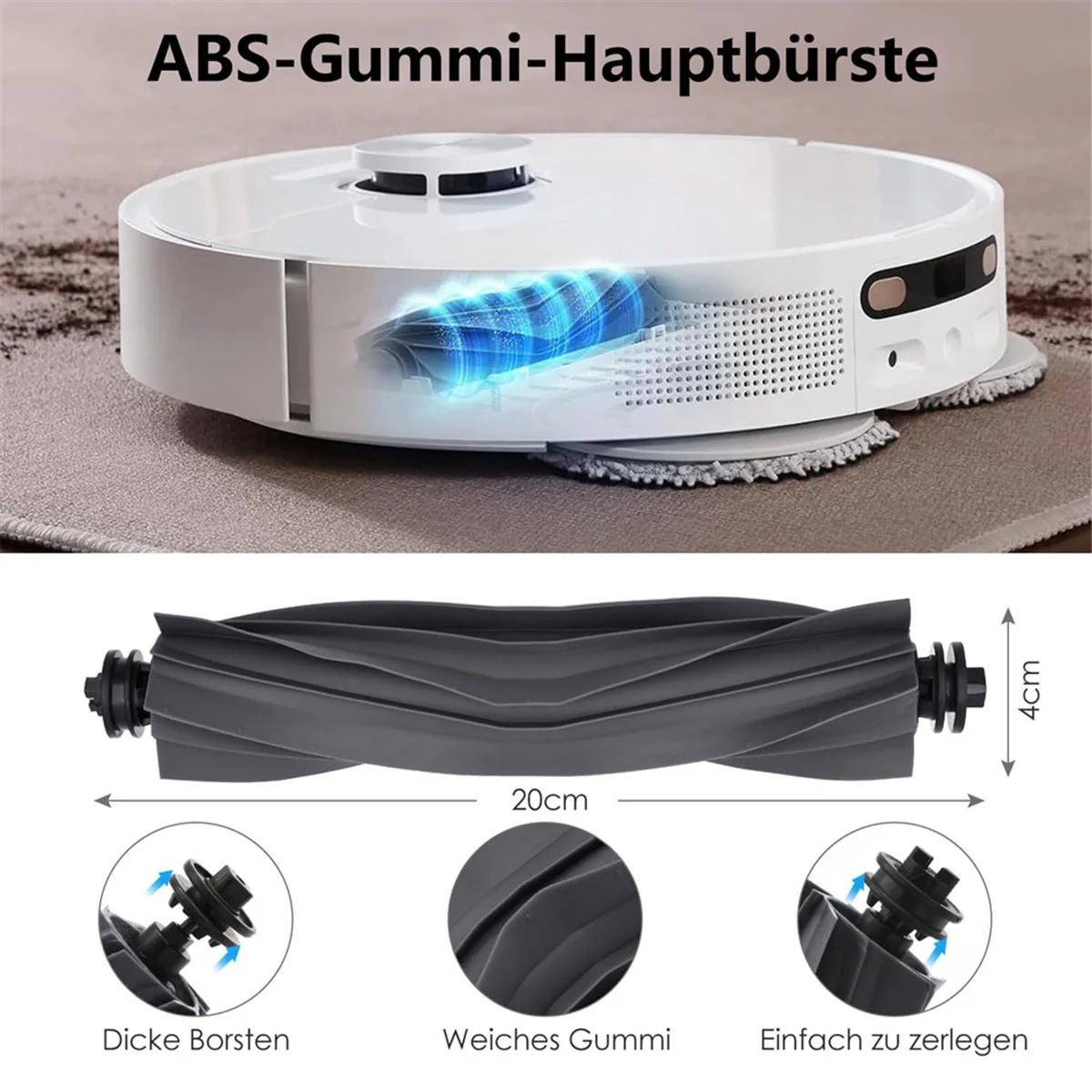 Voor L 10S Pro Ultra Heat Robot Stofzuiger Hoofdborstel Hepa Filter Dweil Stofzakken Accessoires