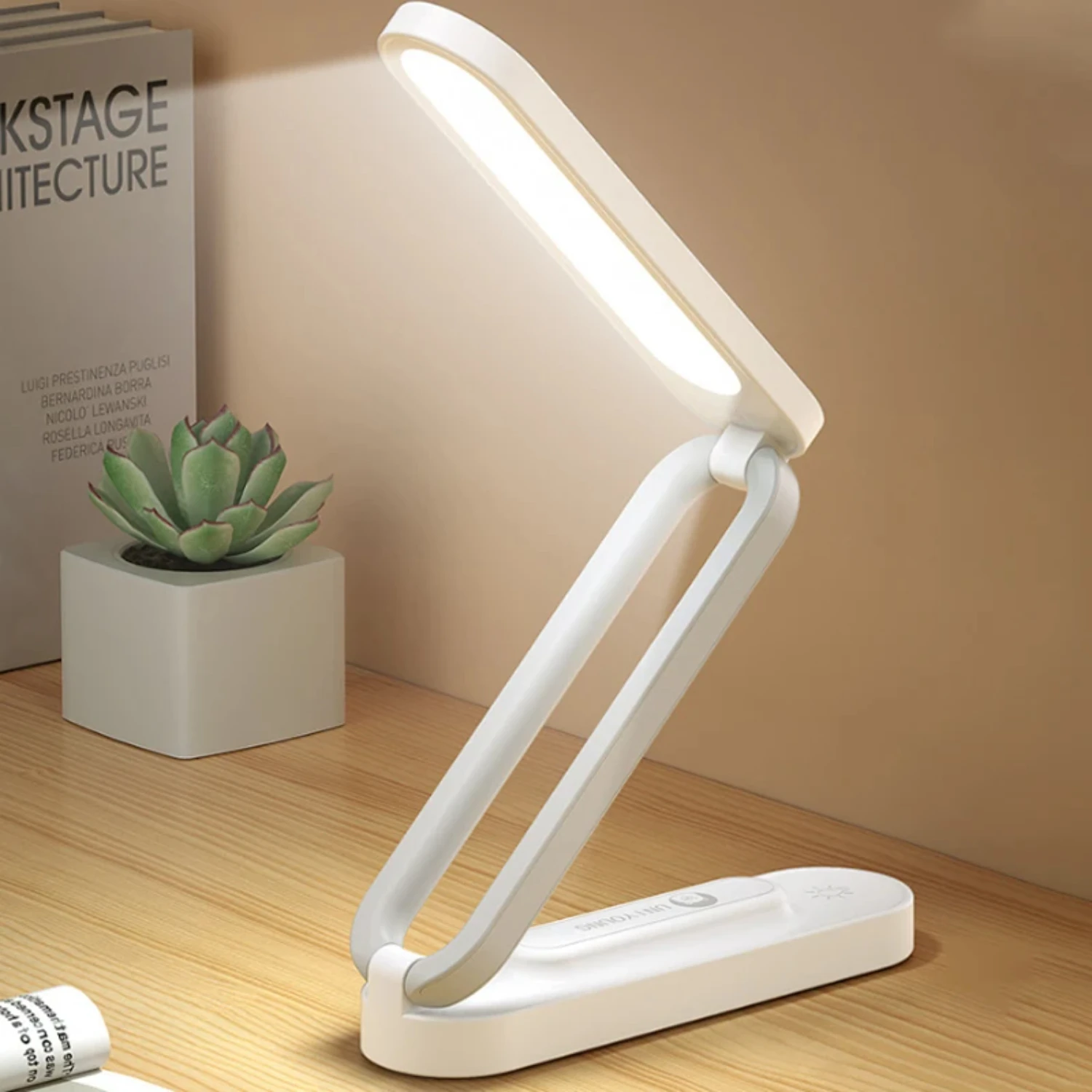 

LED Folding Desk Lamp Reading Eye Protection 3-Level Dimming Lighting Table Lamps Bedside Living Bedroom Charging Night Light