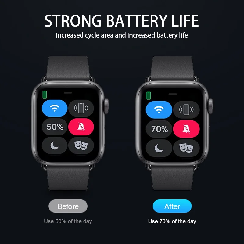 NOHON for Apple Watch Battery Ultra 8 7 6 5 4 3 2  SE Lithium Polymer Battery for iWatch Battery S8 S7 S6 S5 S4 LTE GPS S3 S2 S1