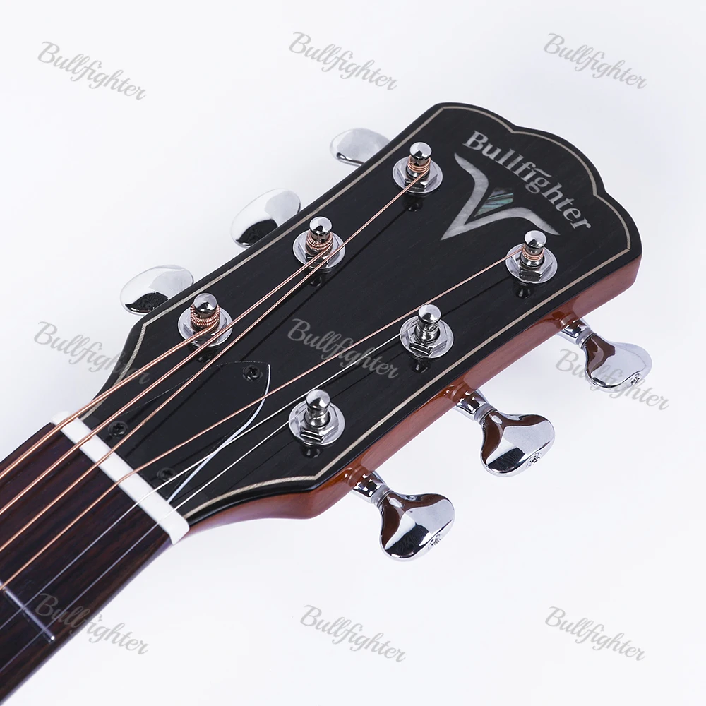 Bullfighter D2G Speakers Guitar Customize  6 Strings High Quality Cheap Spruce Mahogany High-gloss New Model Acoustic Guitar