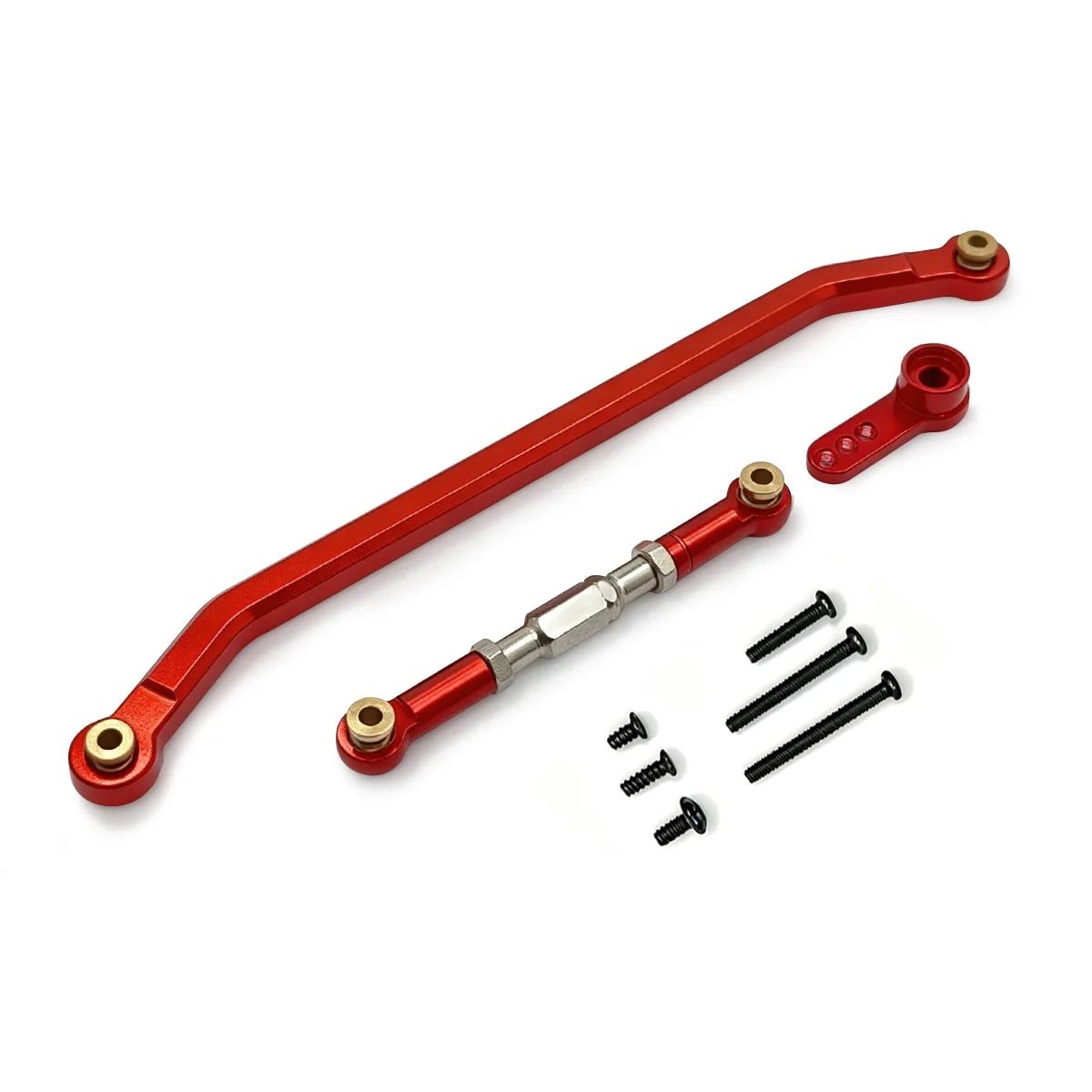 RC-Auto Vorderachse Lenkstange Servoarm-Set Passend für MN 1/12 MN128 Wrangler Modifikation Ferngesteuerte Auto-Teile