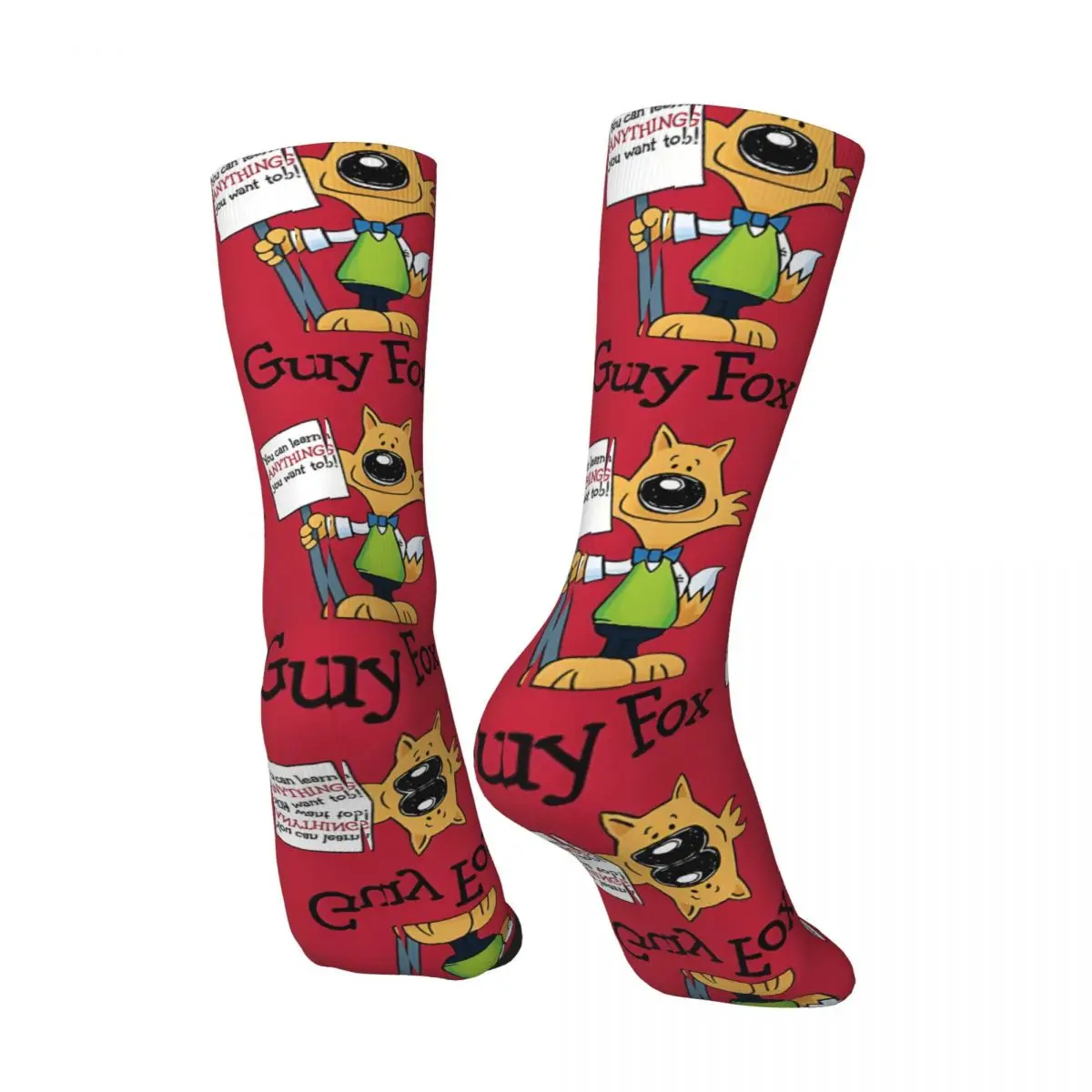 Funny Happy Want Men's Socks Vintage Harajuku G-Guy Foxs Hip Hop Novelty Pattern Crew Crazy Sock Gift Printed