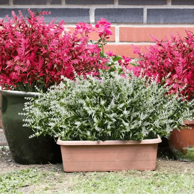 1/3/5 Stück künstliche Blumen, 35 cm, künstliche Pflanzen für Zuhause, Zimmer, Tischdekoration, Hochzeitsdekoration, Blumenarrangement im Freien, Zubehör – Detail 7