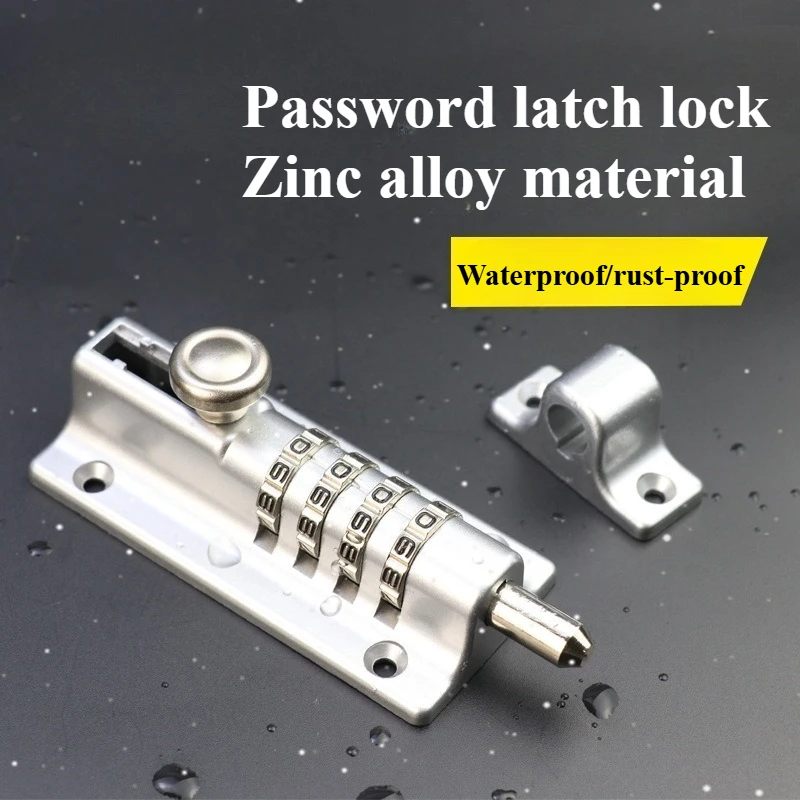 

Водонепроницаемый цифровой замок с засовом, антикоррозийная защелка для деревянной двери