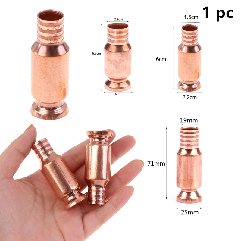 1PC 15/19/22mm Copper Siphon Filler Pipe Manual Pumping Oil Pipe Fittings Siphon Connector Gasoline Fuel Water Shaker Oil Pump