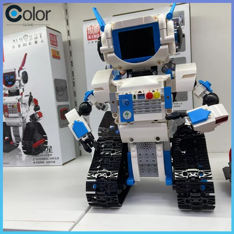 

Ai Boris Ai Rc Robot Building Block Assembly Model Voice Interactive Dialogue Intelligent Programmable Toy Gift For Boys