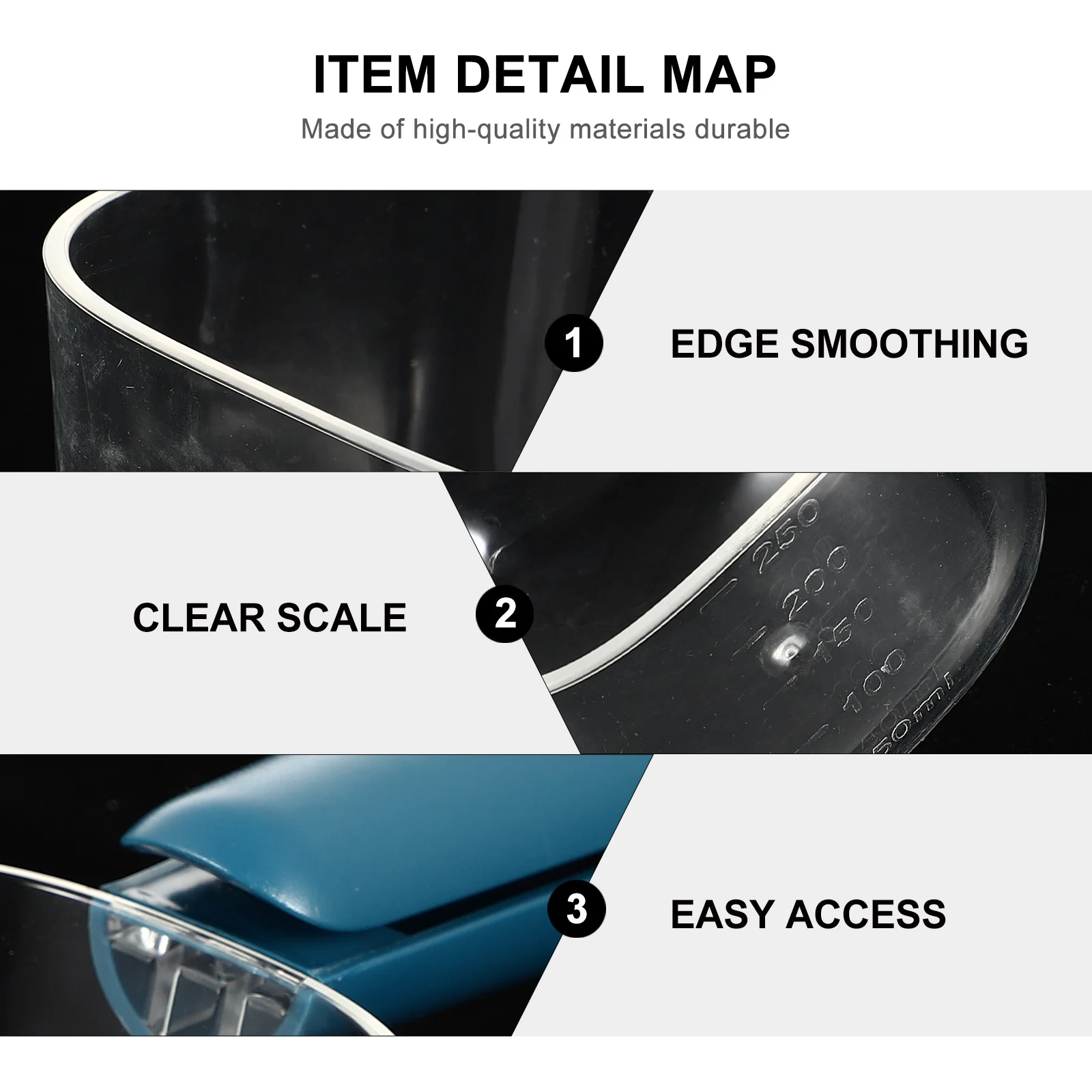 

Professional Rice Spoon Accurate Scale Multi-Functional Ergonomic Clip Scoop Household Baking Measuring Tool ABS