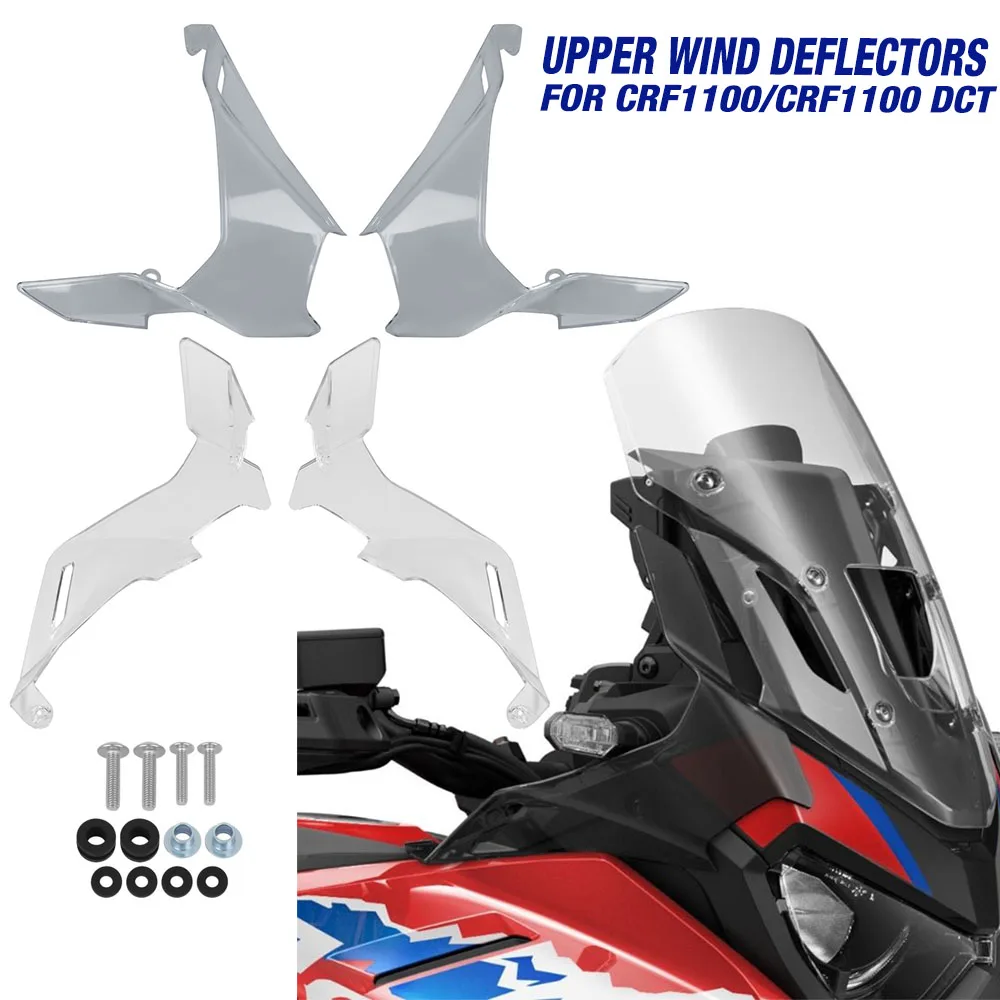 

CRF1100L боковая панель ветрового стекла, обтекатель для Honda Africa Twin 1100 DCT 24-25, передний спойлер, лобовое стекло, верхние дефлекторы ветра