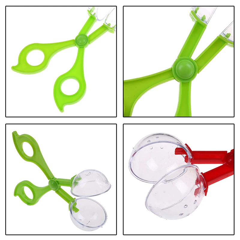 Plastic Bug Insect Catcher Scissors Clamp for Kids School Plant Insect Biology Study Tool Children Outdoor Adventure game Toys