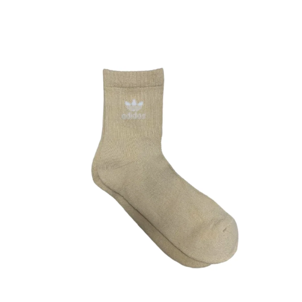

adidas Originals 3-Pack Logo Comfortable Sports & Fitness Non-Slip Socks, Unisex, Beige, Fashionable IR3692