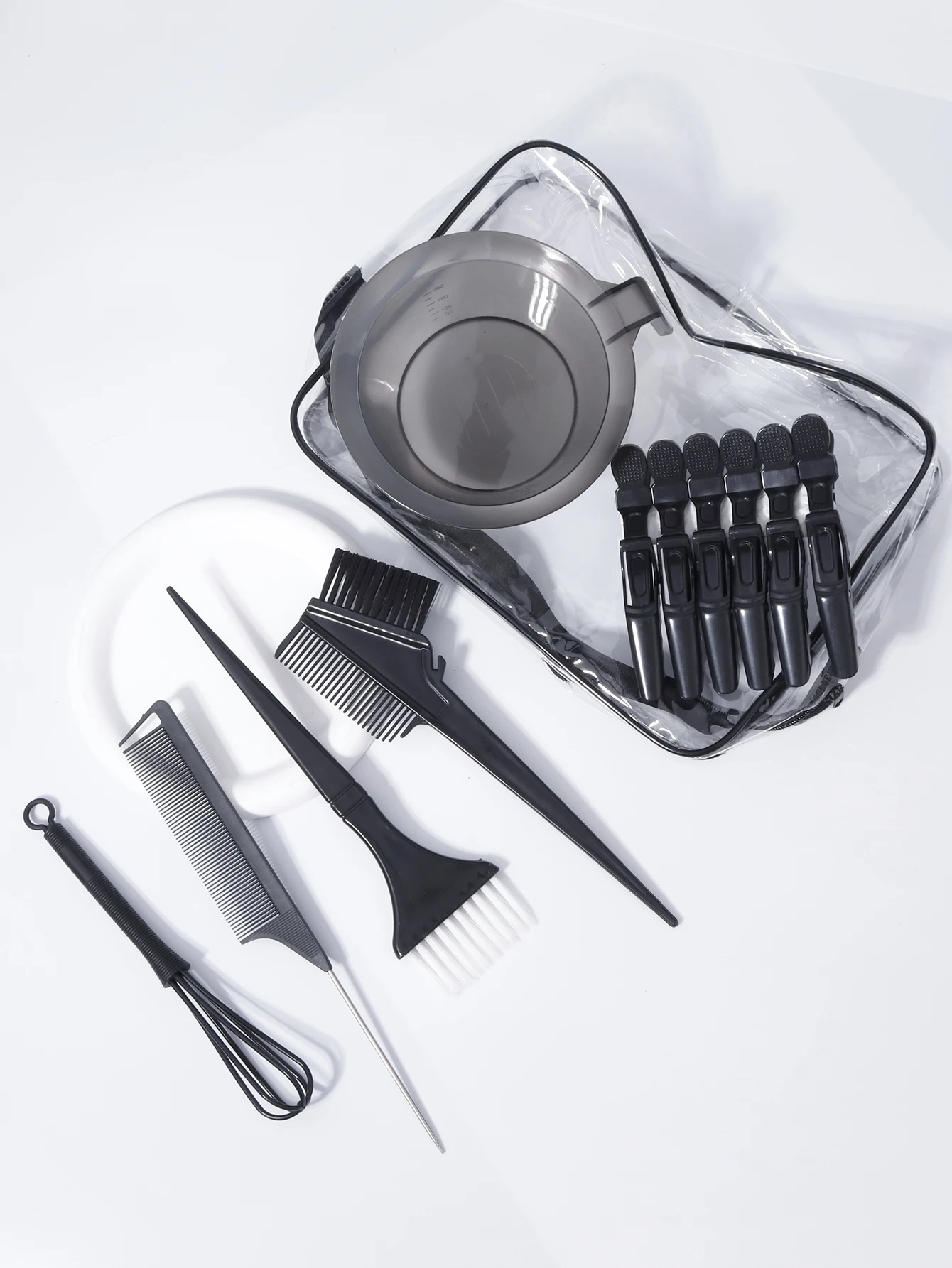 11pcs Professional Hair Dye Set with Hair Dye Brush Comb, Clip, Dye Stirrer, Suitable for Hair Salons, Special for Real Hair Wig