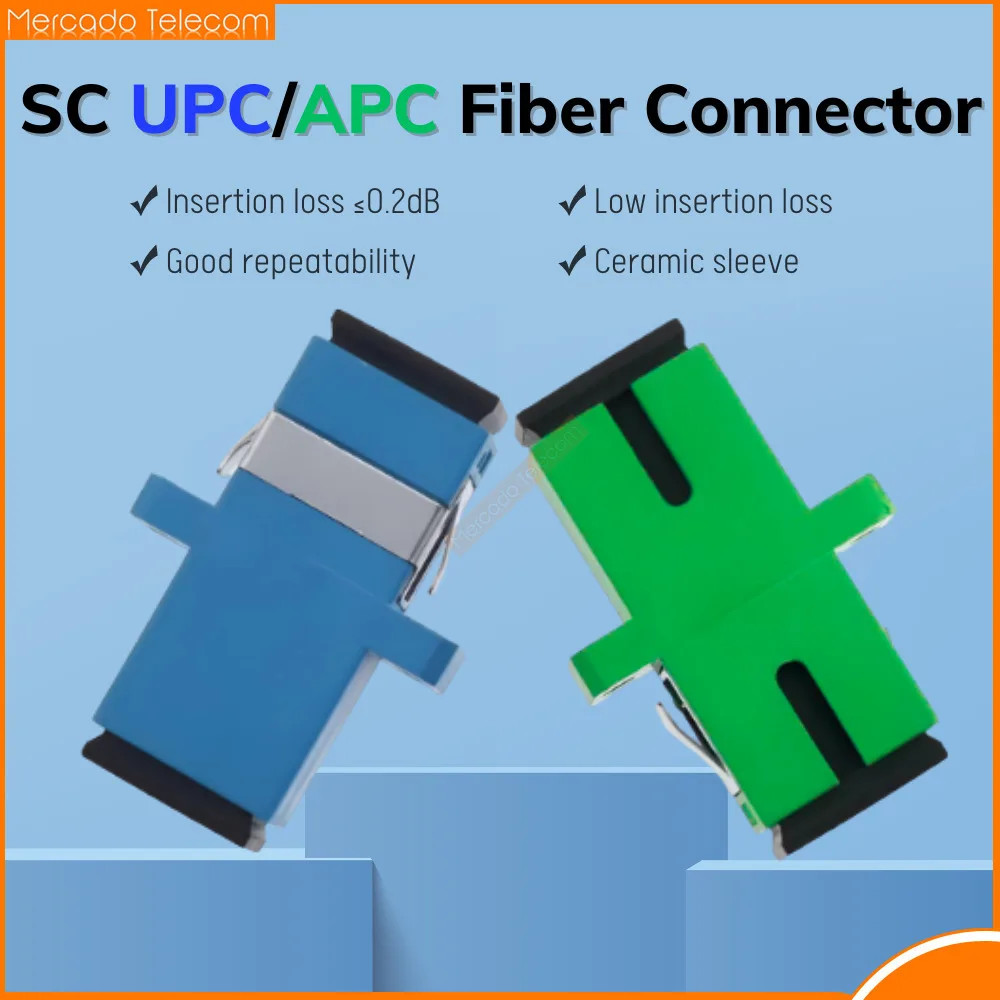 10/50PCS Fiber Optic Simplex Coupler Optical Fiber Adapter SCUPC/SCAPC Connector Singlemode Simplex Flange