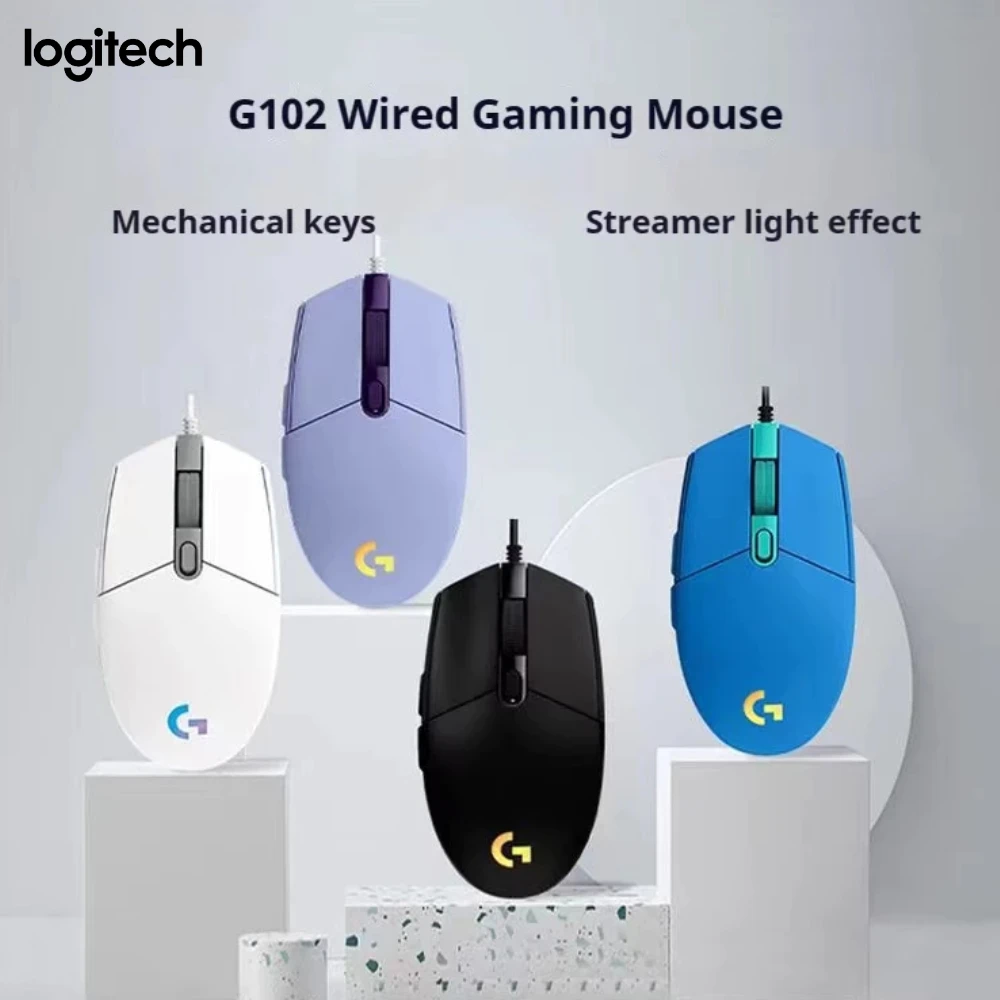 

Беспроводная игровая мышь Logitech G304 и проводная игровая мышь G102. Беспроводная игровая мышь Lightspeed, 12K DPI, 6 кнопок RGB-подсветки.