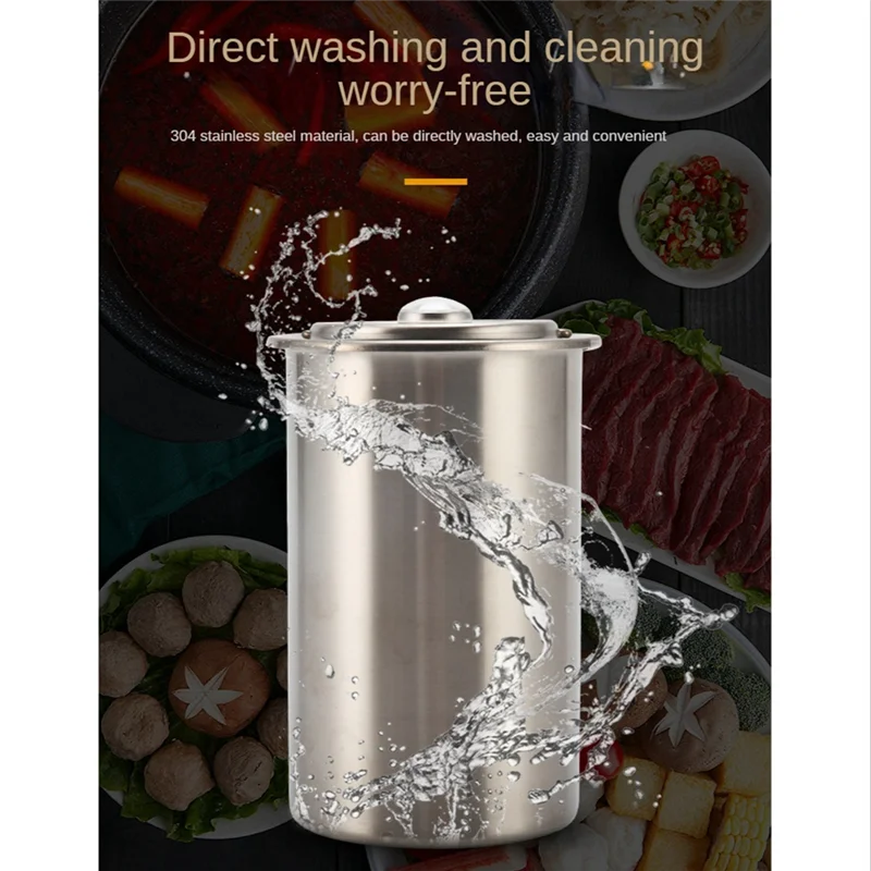 

Press Ham Maker, Round Shape Stainless Steel Meat Press Machine for Making Healthy Homemade Meat with Thermometer-A70Z