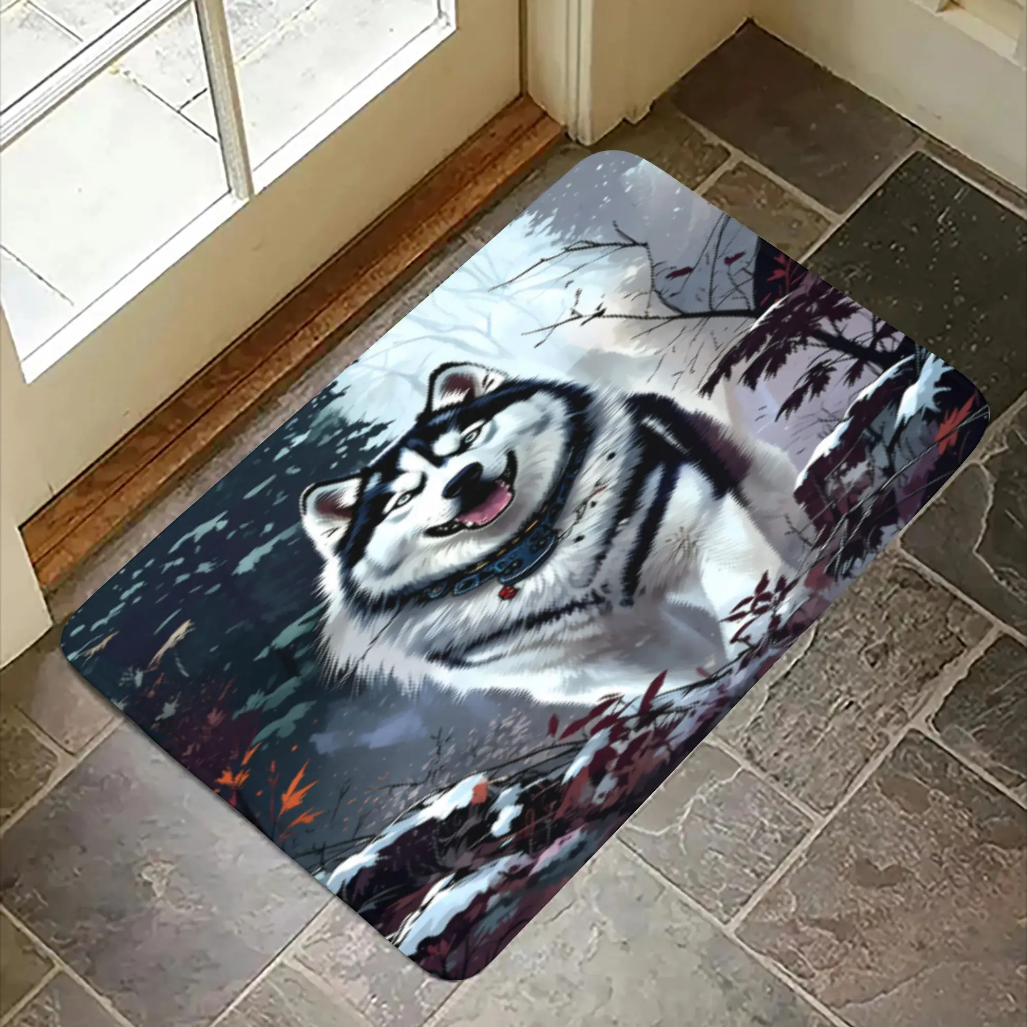 Flannel Non-Slip Floor Mats (Various Sizes)
