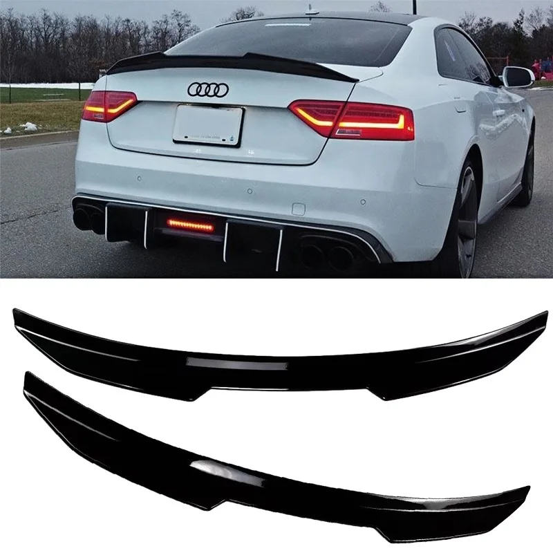 

Задний багажник в стиле PSM, крышка спойлера для Audi A5 A5 S-Line S5 8T B8 Coupe 2009-2016, крыло, задний спойлер, сплиттер, отделка Bodykit