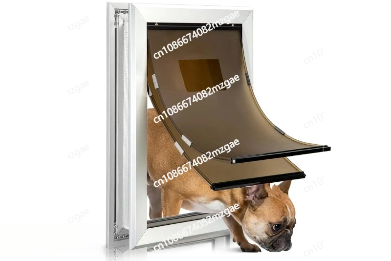 Double-layer PU dog door opening can control the direction of entry and exit Pet supplies Large dog pet door