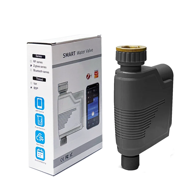

Tuya ZigBee Smart Wireless Watering Timer Irrigation System Garden Watering Valve Programmable Hose Faucet Sprinkler Timer Alexa