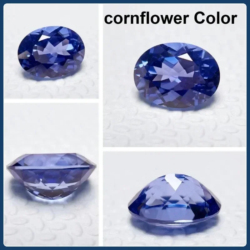 

S-Lab Grown Sapphire Oval Cut Blue Color Gems High Quality Low Cost For Jewelry Setting&Custom Design Selectable AGL Certificate