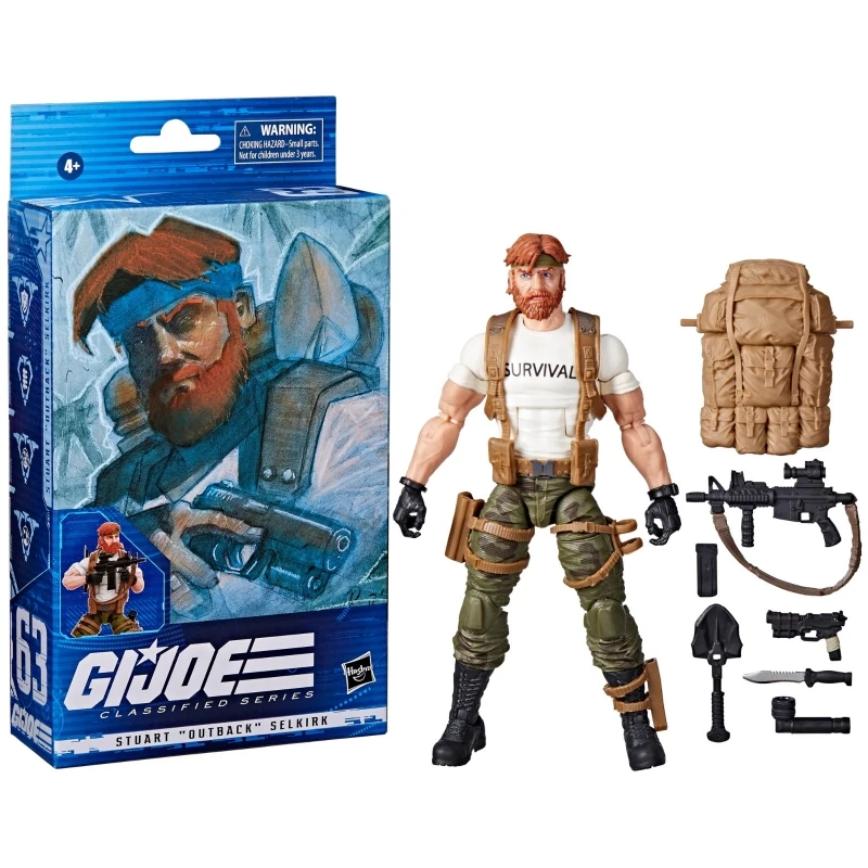 재고 HASBRO G.I. Joe Classified 6 인치 액션 피규어, 아웃백 팔콘 액션 피규어 모델 선물, 어린이 장난감 컬렉션, 6 인치