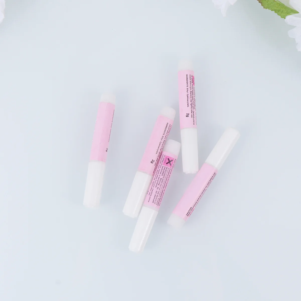 8 pezzi di colla per nail art, mini adesivo a tenuta forte per punte finte, decorazioni per strass per unghie, applicazione rapida, perfetta per l'uso domestico