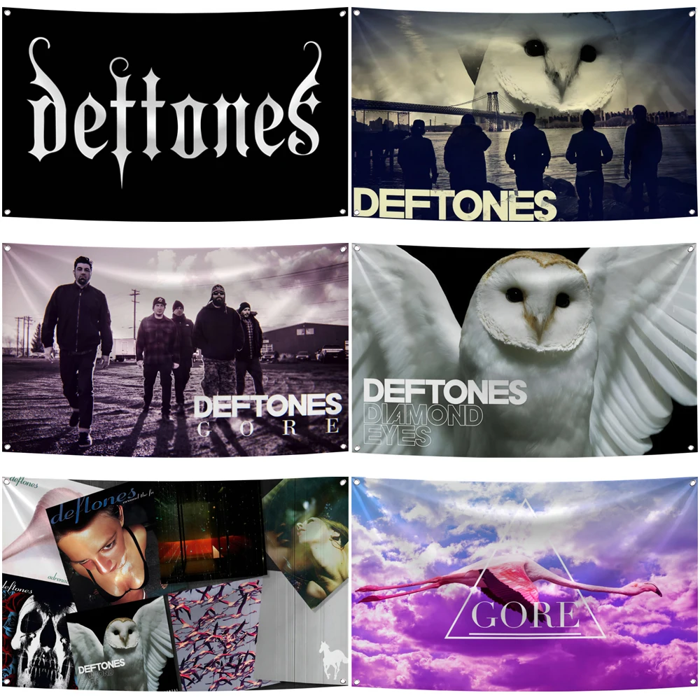 3x5 Fts D-Deftone Alternative Metal Band Flag Poster Tapestry Polyester Digital Printing Banner music For Outdoor Decoration