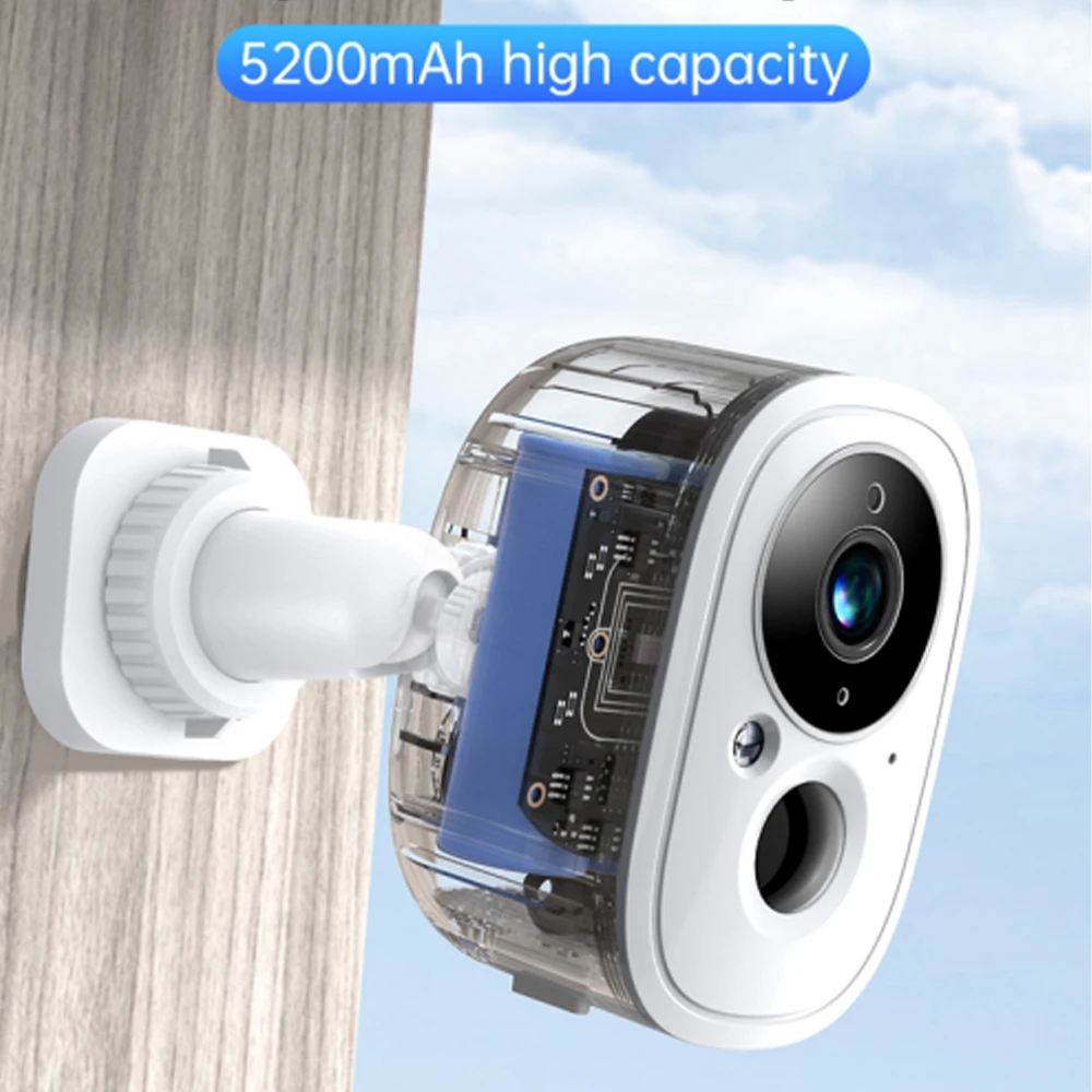 Tuya 3MP WiFi Battery Solar Power Outdoor Security PIR Motion Detect Spotlight Color Night Vision CCTV Surveillance Siren Camera