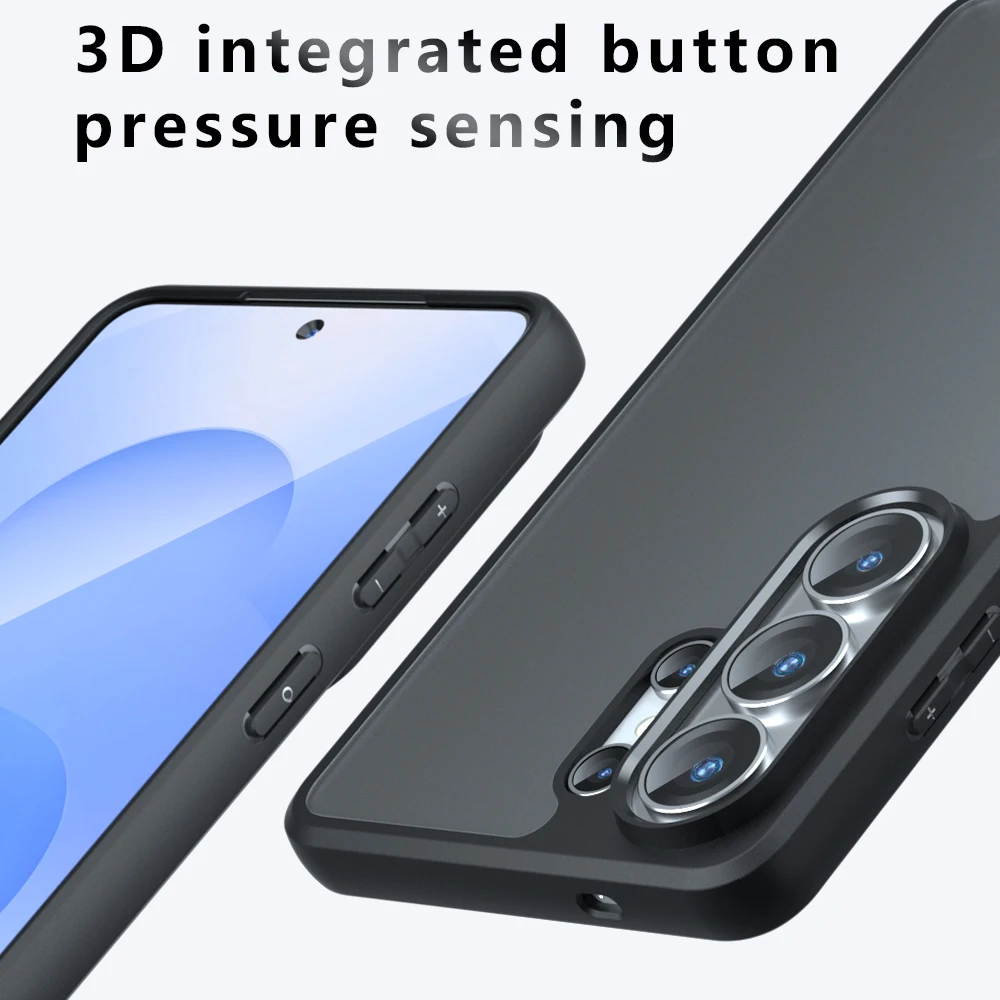 For Samsung Galaxy S26 Ultra TPU Border Case Cover 3D Intergrated Button Case Galaxy S26 S26+ Anti Drop Airbag Galaxy S25 Edge